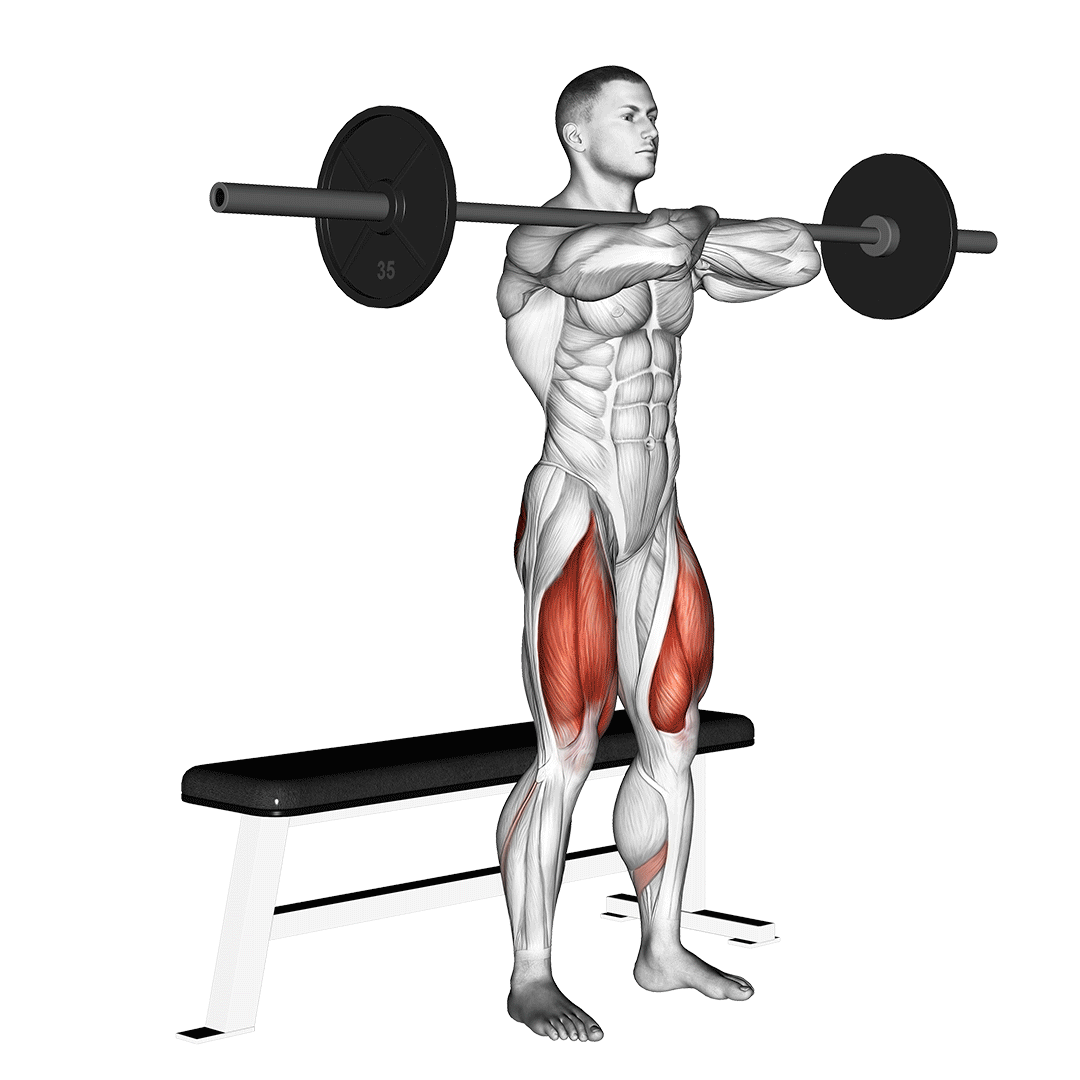 Barbell Bench Front Squat demo