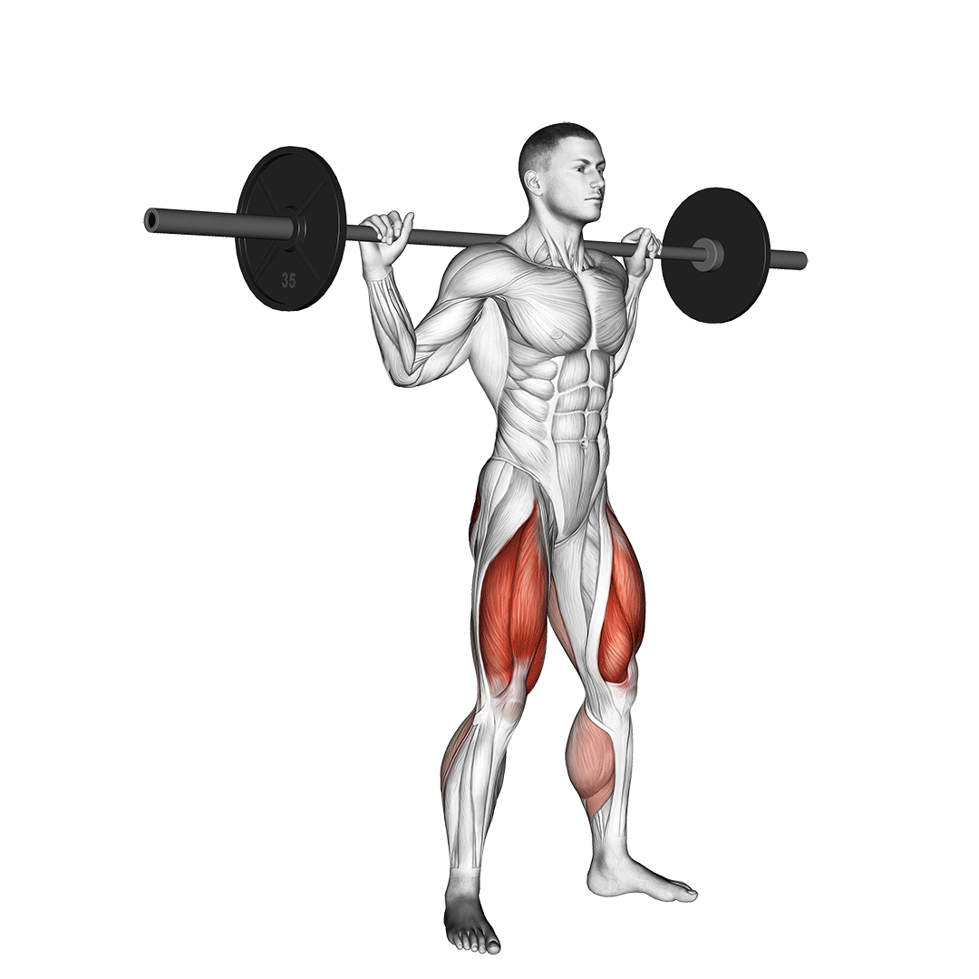 Barbell Jump Squat demonstration