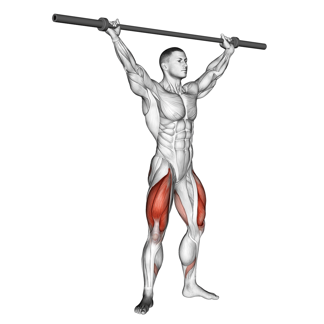 Barbell Overhead Squat demo