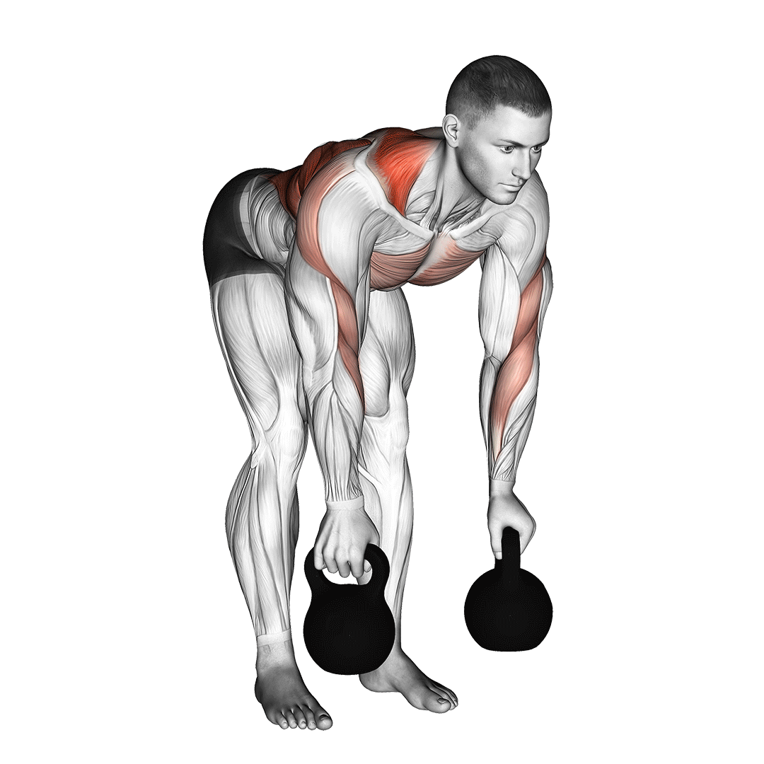 Kettlebell Alternating Row demo