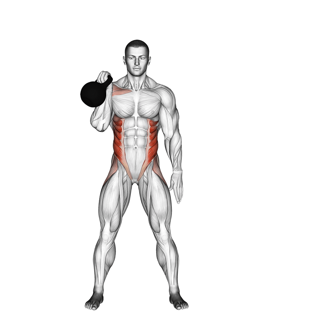 Kettlebell Bent Press demo