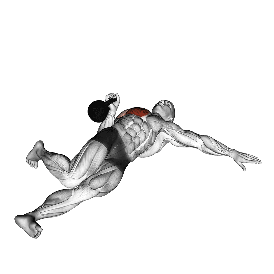 Kettlebell Extended Range One Arm Press On Floor demo
