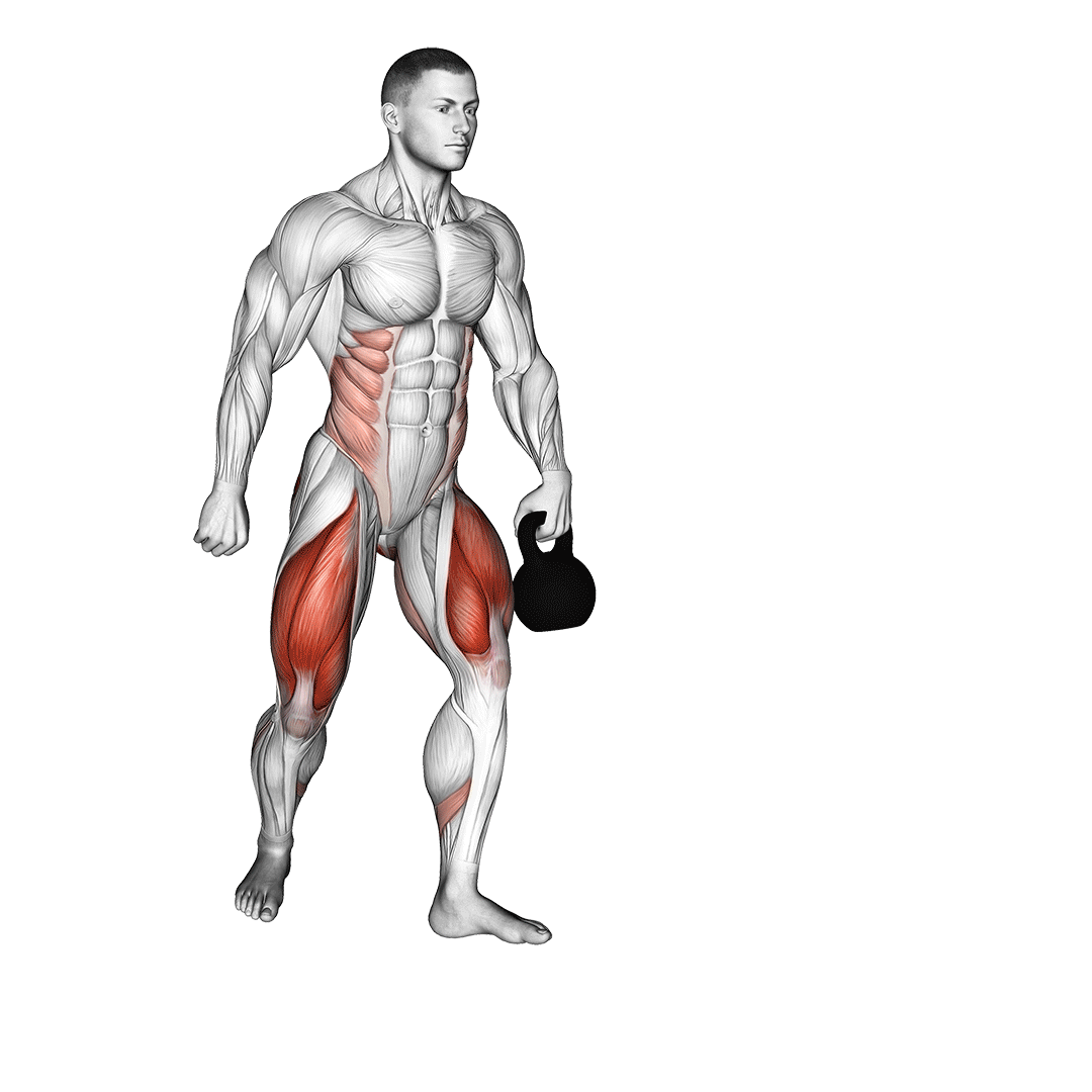Kettlebell Lunge Pass Through demo