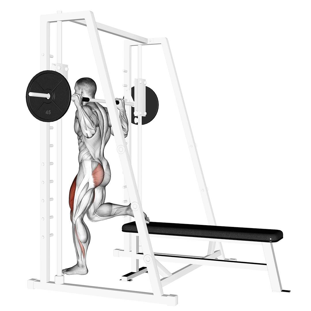 Smith Single Leg Split Squat demo