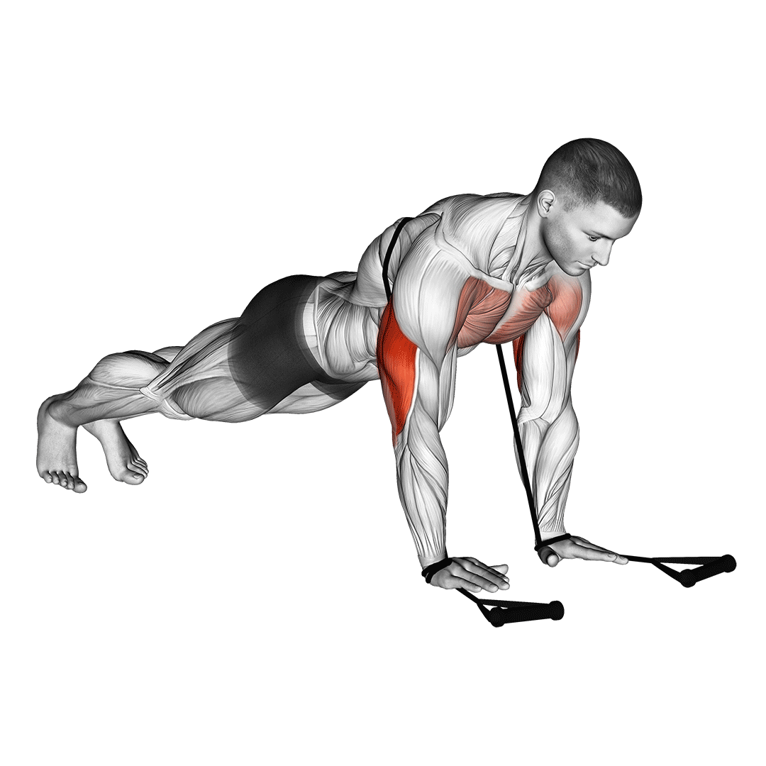 Band Close-Grip Push-Up demo