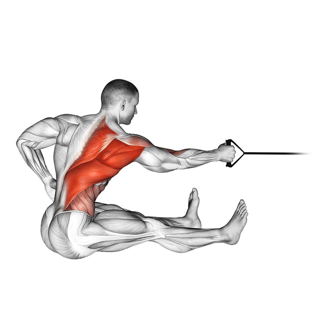 Band One Arm Twisting Seated Row demo