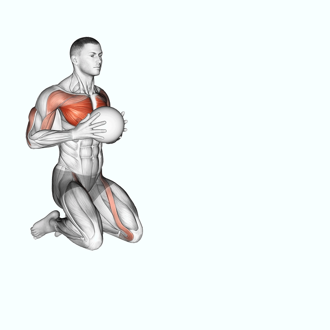 Medicine Ball Chest Push Single Response demonstration