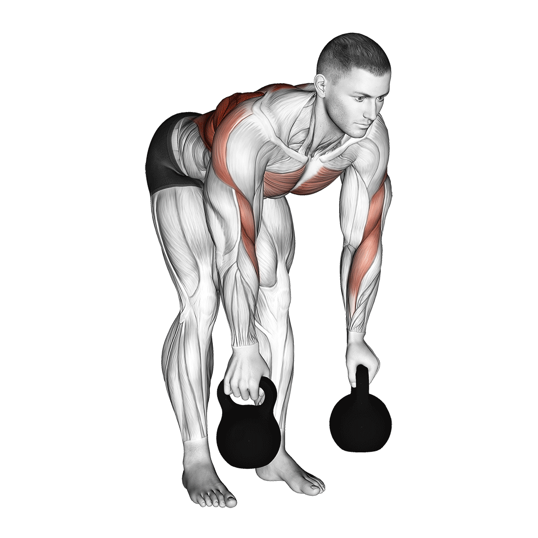 Kettlebell Two Arm Row demo