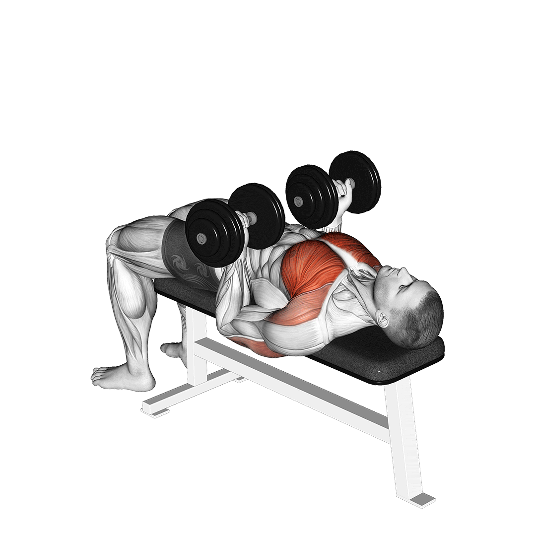 Dumbbell Reverse Bench Press demo
