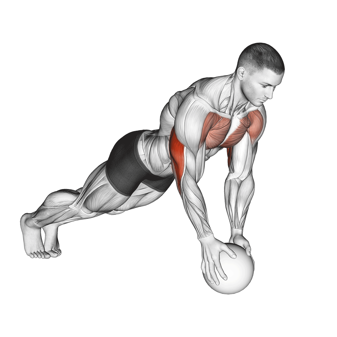 Medicine Ball Close Grip Push Up demonstration