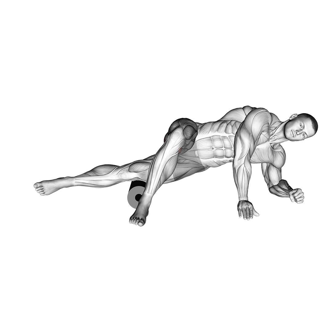 Roller Hip Lat Stretch demonstration