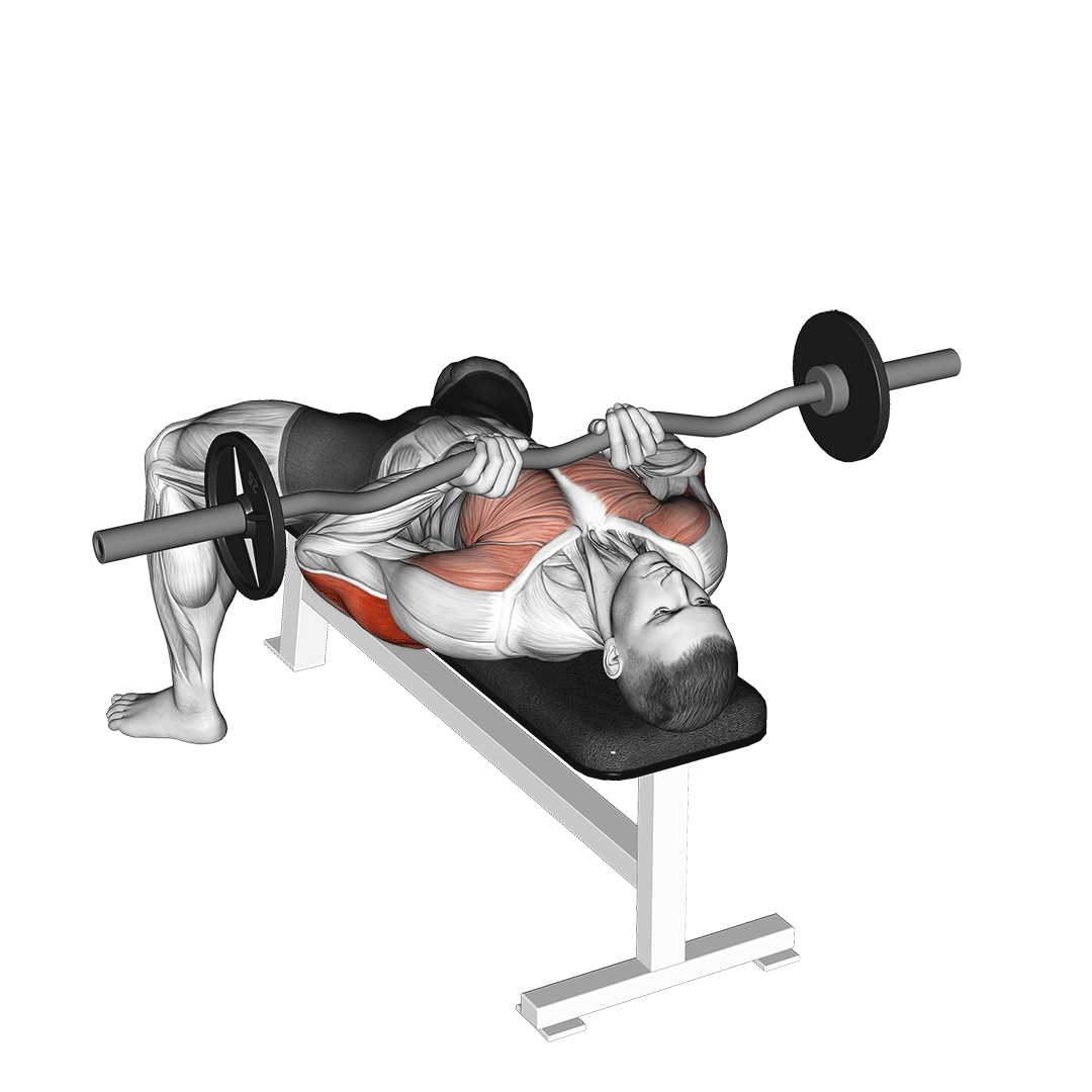 Ez-Bar Close-Grip Bench Press demo
